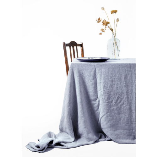 Nappe en lin Bleu jeans 300x300 cm