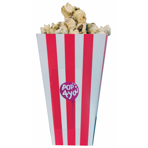 représentation 100 seaux carton pour pop-corn 1L