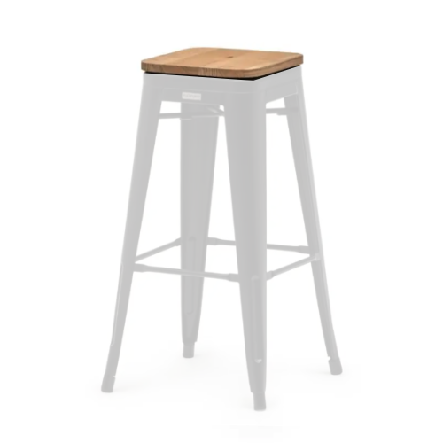 Assise en bois d'Orme pour tabouret Tolix