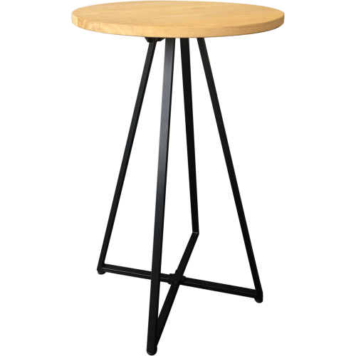 représentation Table haute Diskus bois brut ø=80cm