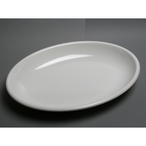 Plat Blanc mélaminé ovale 60x36cm