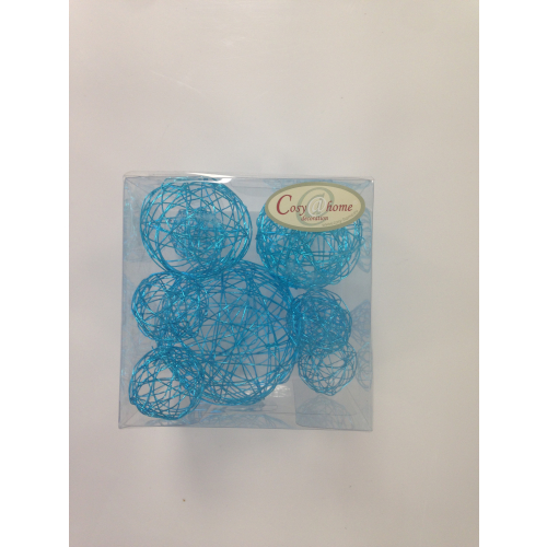 Balles turquoises multi tailles (10/bte)