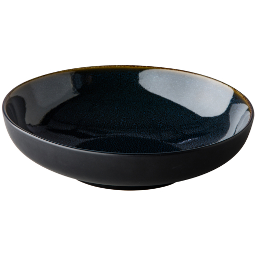 représentation Assiette creuse QA  Bleu/noir 23cm