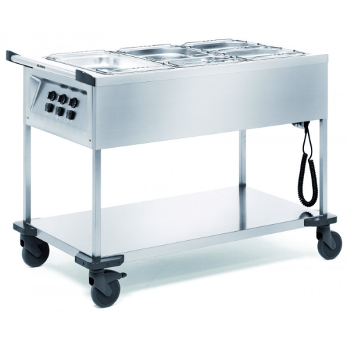 Chariot bain-marie élec. 3 GN 1/1 H:20cm