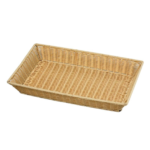 Panier en osier rect. 53x33x9(H)cm