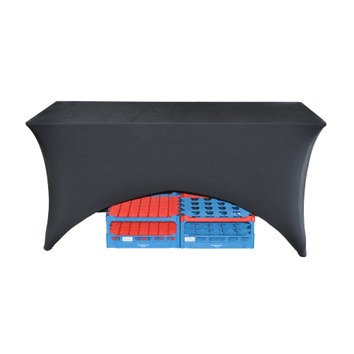Housse Noire tendue pour table buffet