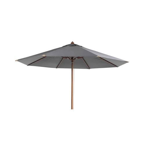 Parasol gris armature bois ø=350cm