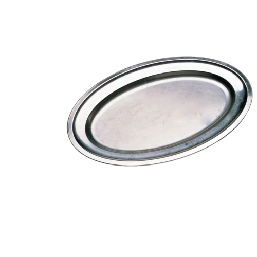 Plat ovale en inox L=60cm