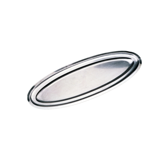 Plat ovale en inox L=80cm