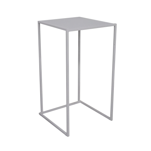 Table haute Quadra blanche 60x60cm emp.