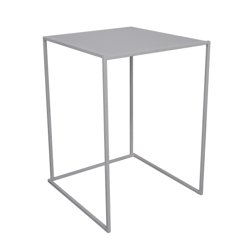 Table haute Quadra blanche 80x80cm emp.