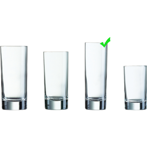 représentation Verre long drink fin 22cl