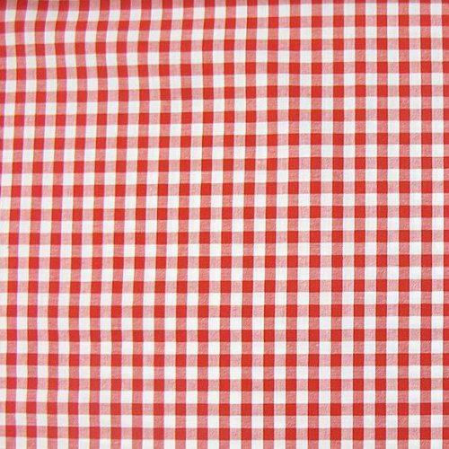 Nappe Vichy rouge et blanc 1,50 x 1,50 m